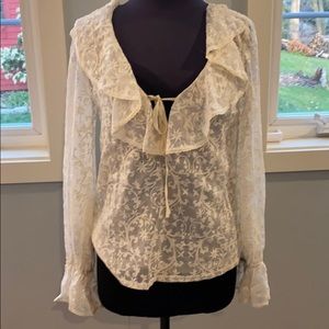 Nanette Lepore Embroidered Top